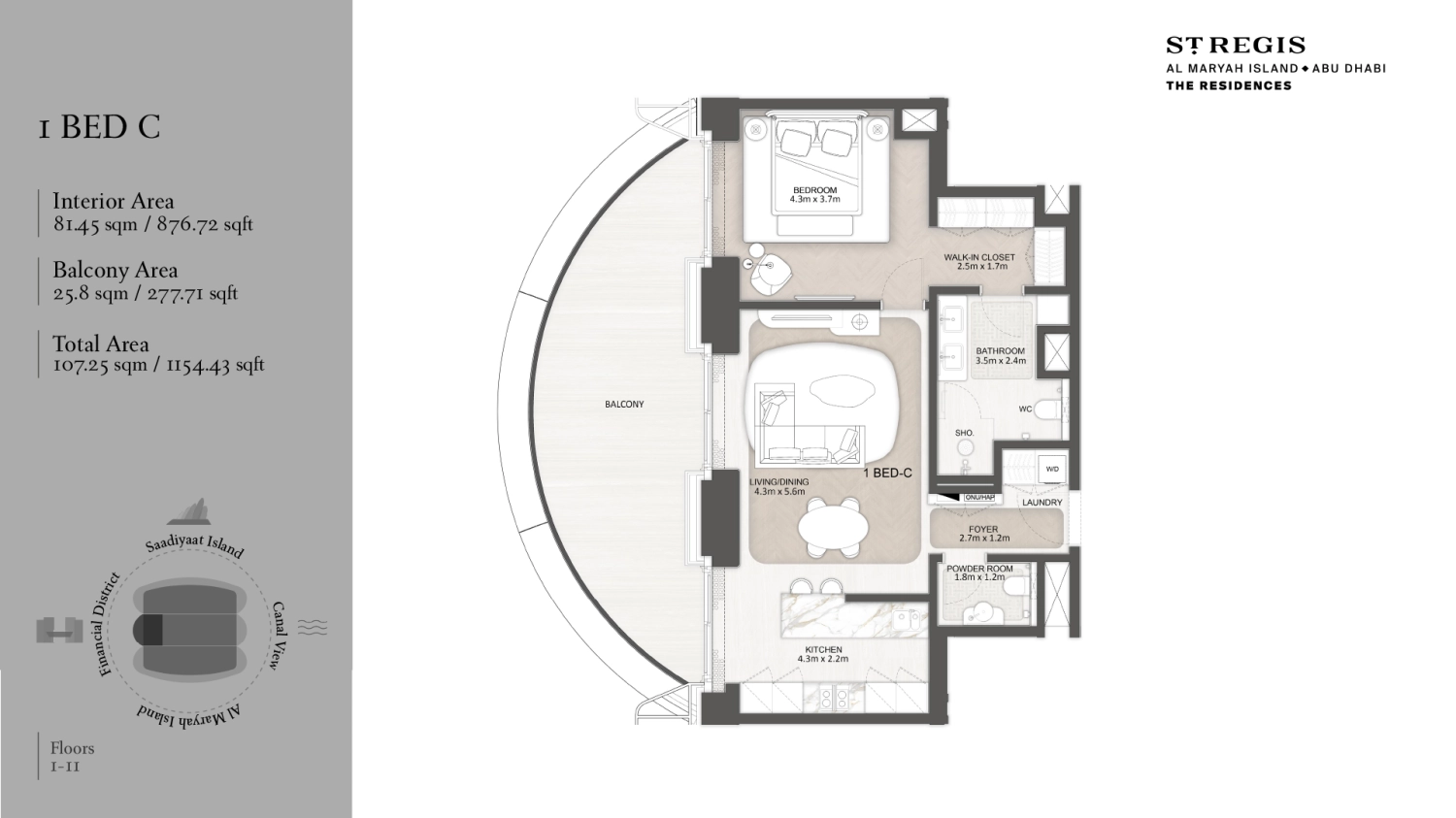 1 BR - Type A